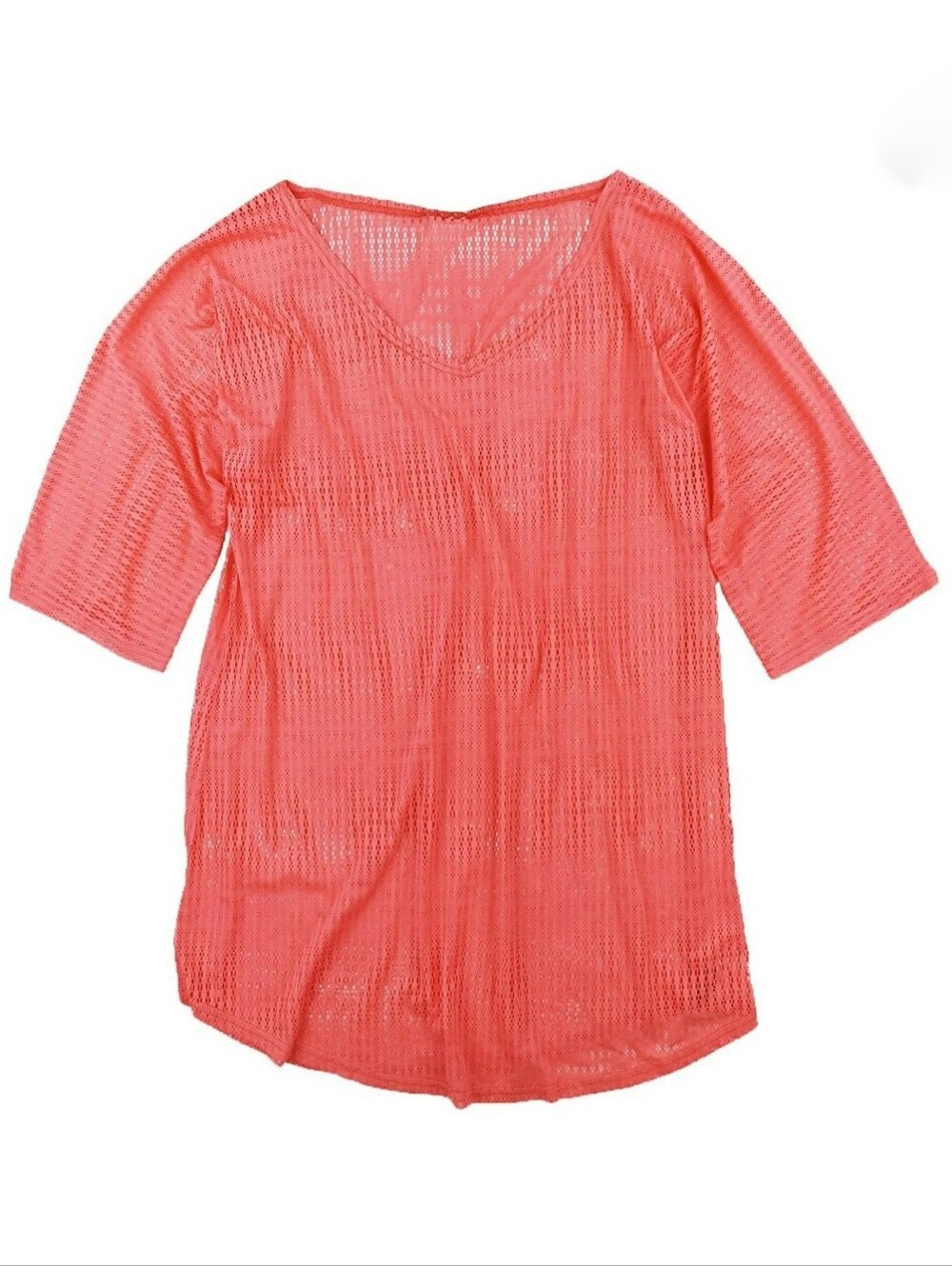O'NEILL Lightweight Coral Mesh V-Neck Swim Cover-Up Sz XS/S